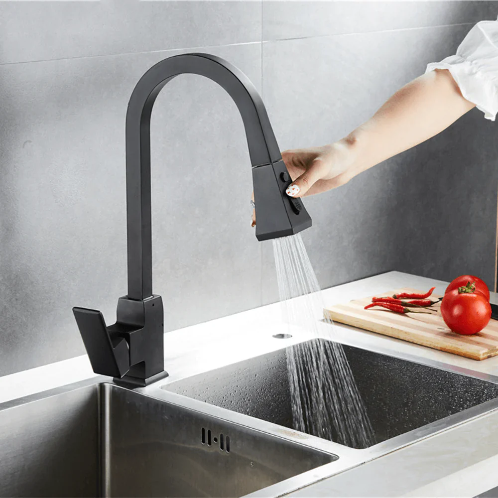 Kitchen Faucet — Single Handle, Chrome