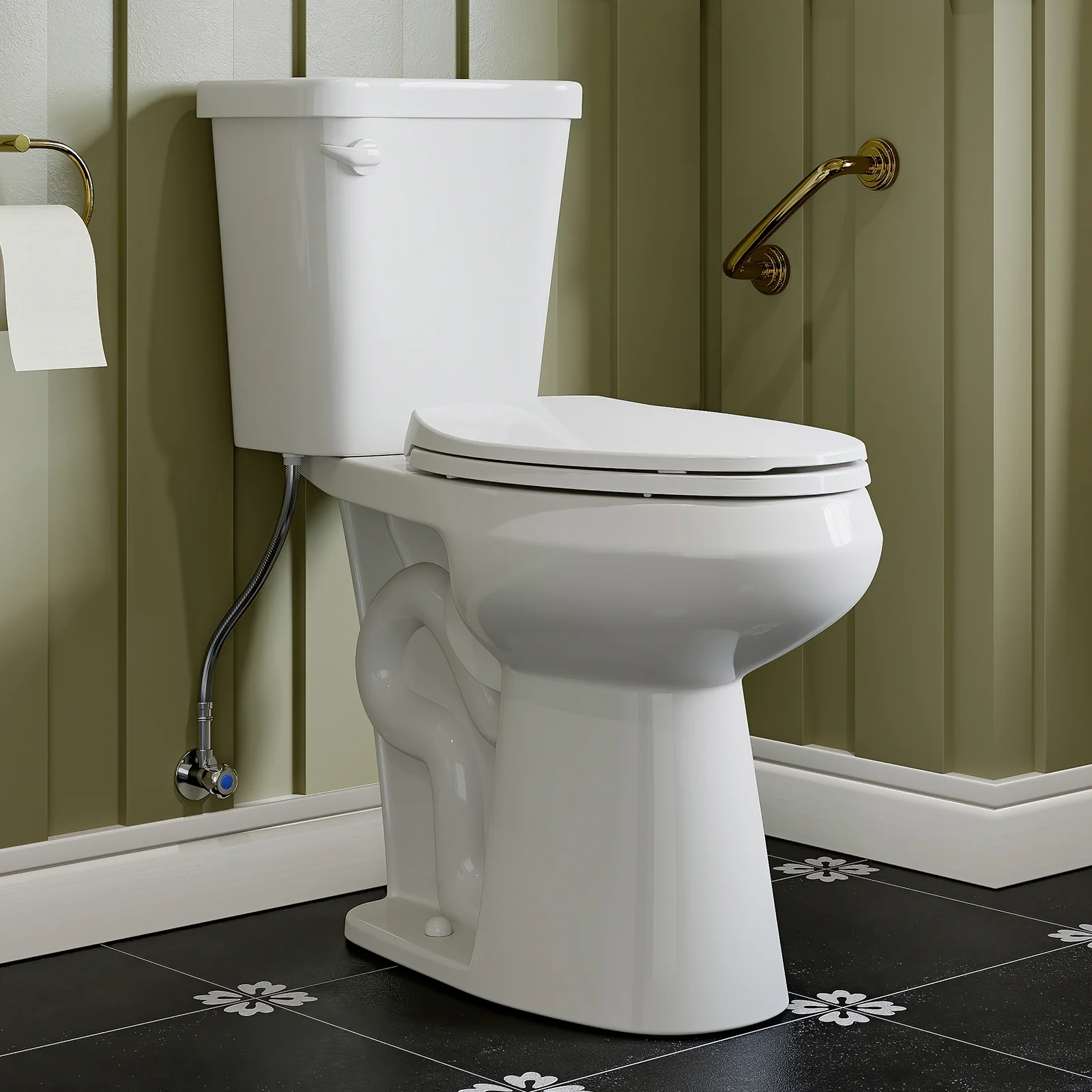 Toilet — Elongated, Two-Piece